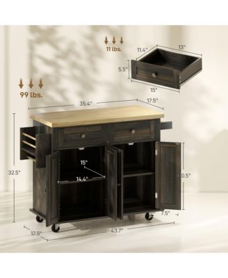 Stylish Kitchen Storage Cabinet with Multiple Shelves for Kitchen and Dining Room