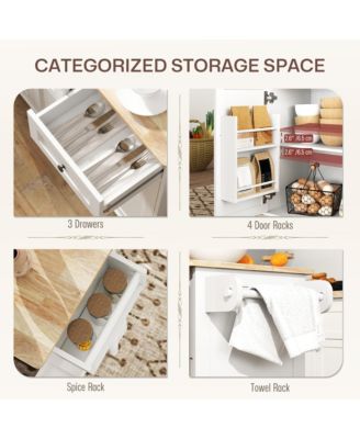 Stylish Kitchen Island Kitchen Cabinet and Storage Cabinet for Efficient Kitchen Space