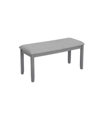 6 Piece Dining Table Set with Rectangular Table, 4 Chairs and Bench for Dining Room