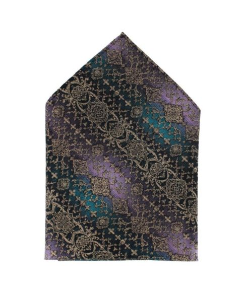 Мужской шёлковый парчовый нагрудный платок Trafalgar The Spellbound, 30 x 30 см, цвет: Multiple