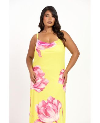 Women's Statement Floral Strappy Maxi Dress