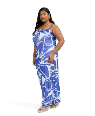 Women's Elegant Patterned Maxi Dress
