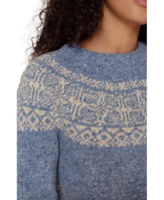 Women's Donegal Fair Isle Yoke Sweater