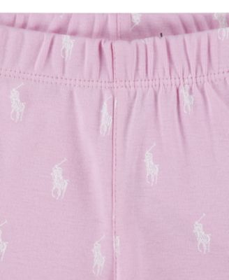 Girls' Toddler 2T-4T Long-Sleeve T-Shirt and Pants, 2-Piece Pajama Set