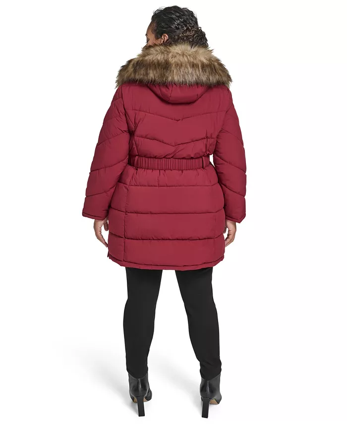 Plus Size Hooded Puffer Coat - thumbnail 5