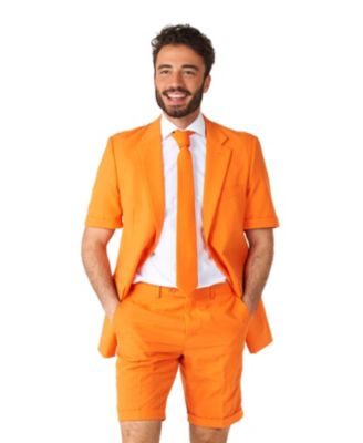Men's Summer Suit - Shorts Suit - The Orange - Formal Party Clothing