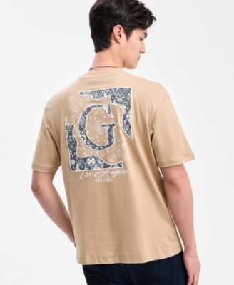 GUESS - Men's Embroidered Paisley Logo T-Shirt