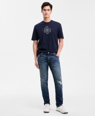 Men's Quattro G Relaxed Fit Short Sleeve Crewneck Graphic T-Shirt