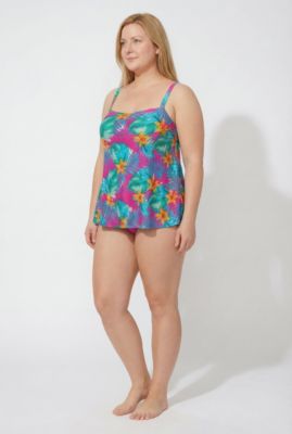 Women's Flyaway Bandeau Tankini Top