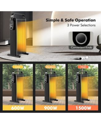 1500W Electric Space Heater Oil Filled Radiator Heater