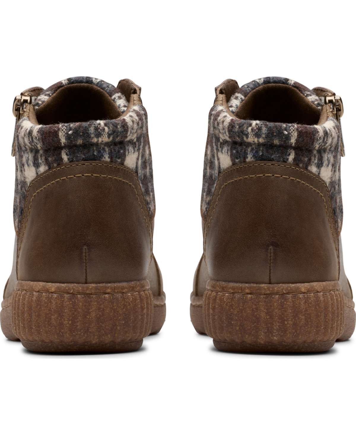 Clarks Women's Collection Caroline Spice Side Zip Booties In Brown