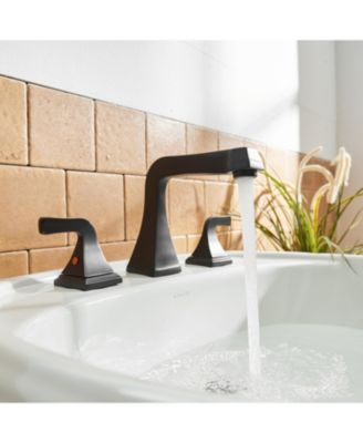 8 in. Widespread Double Handle Bathroom Faucet With Pop-up Drain Assembly