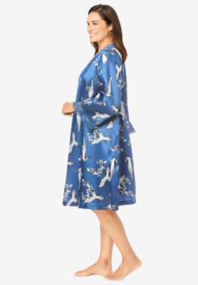 Plus Size The Luxe Satin Short Peignoir Set