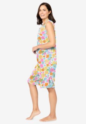 Plus Size Zip-Front Terry Romper