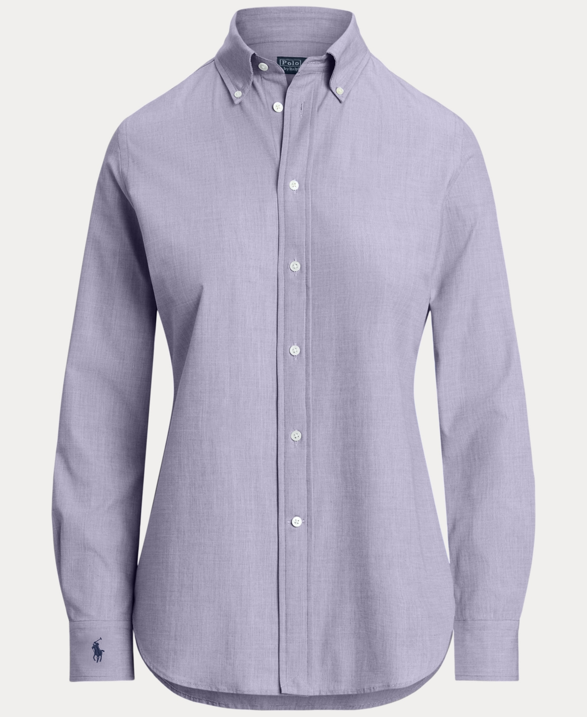 Polo Ralph Lauren Women's Stretch Slim Fit Cotton Shirt In Blue