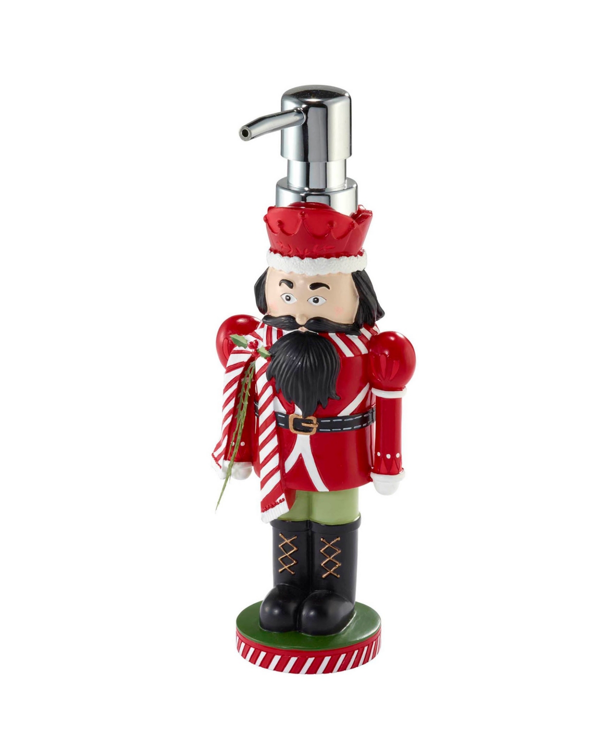 Avanti Peppermint Nutcracker Resin Lotion Dispenser In Multi
