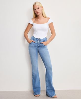 Women's Dolly Joleans Cropped Corset Top, Regular & Plus Size