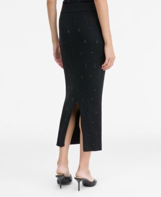 Women's Embellished Sweater Skirt, Macy's Exclusive