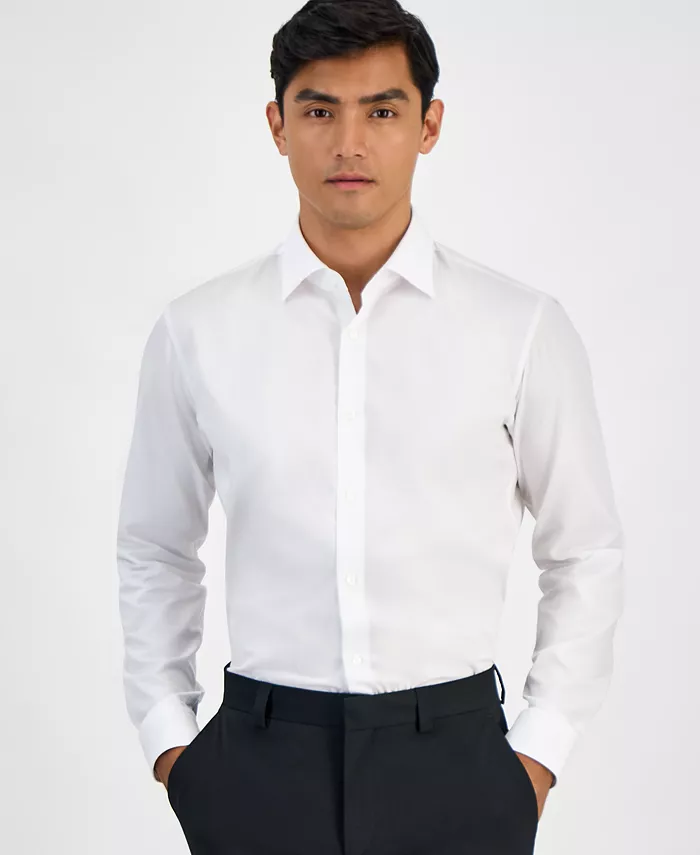 Men's Valerio Long Sleeve Button-Front Geo Print Shirt