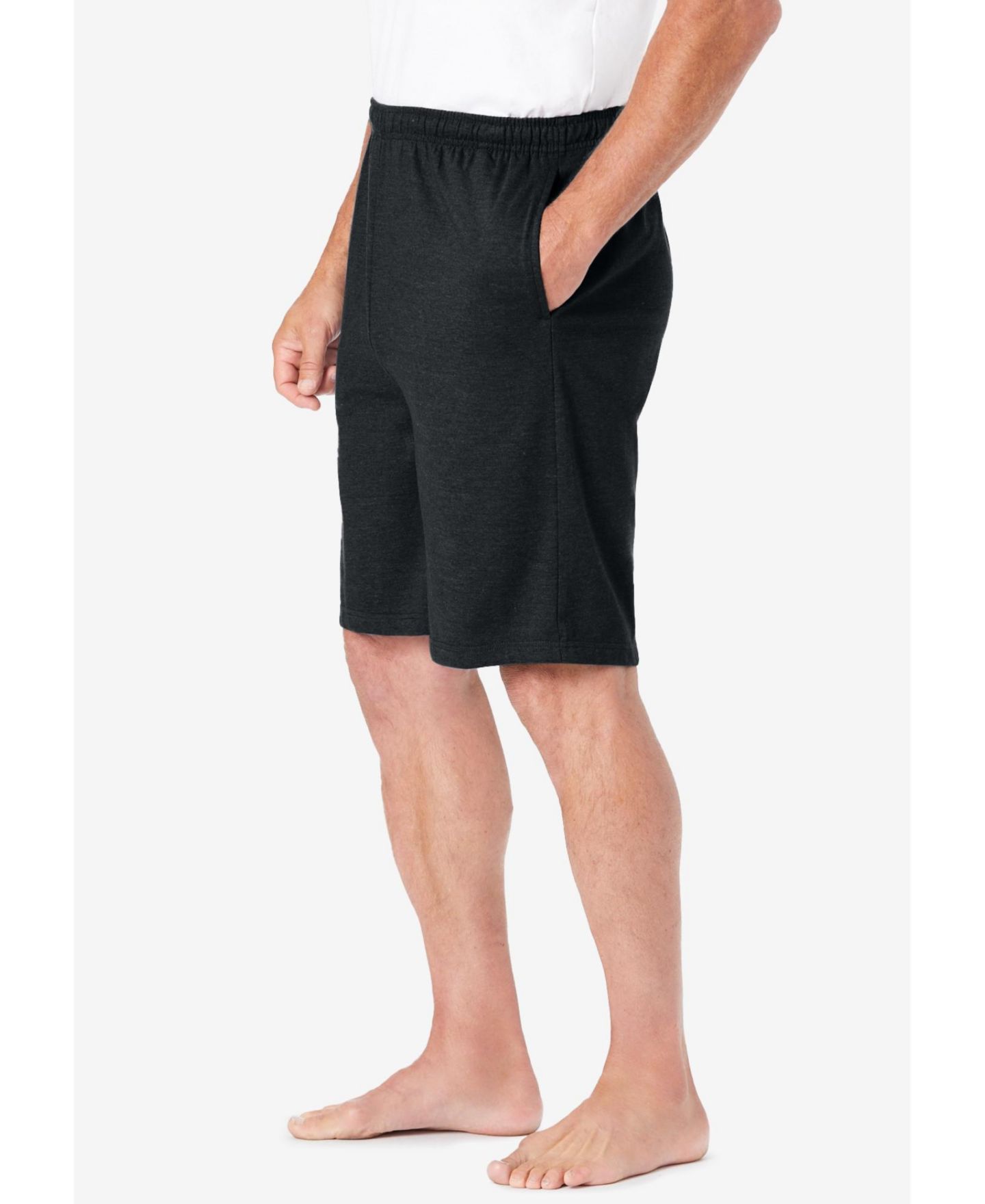 Мужские шорты KingSize Lightweight Jersey Shorts, цвет: Чёрный — фото 3