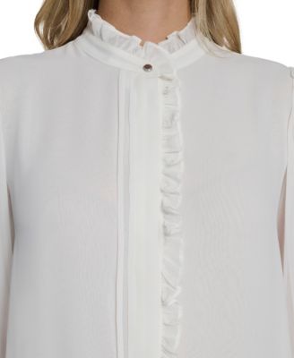 Women's Ruffle-Front Top
