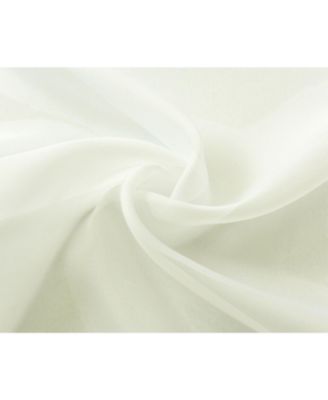 Designer Sheer Voile Rod Pocket Curtains, 52x45