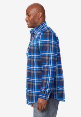 Big & Tall Long Sleeve Wrinkle Free Sport Shirt