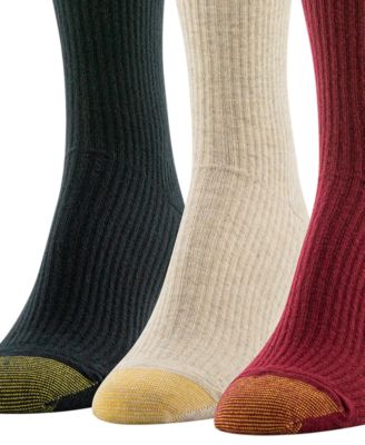 Women's 3-Pack Sparkle Lettuce Edge Midi Crew Socks