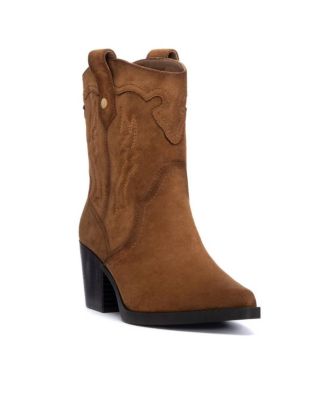 Women's Suede Italian Western Booties By XTI