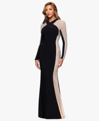 Women's V-Neck Long Sleeve Dress