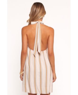Women's Callista Mini Dress - Beige Stripe