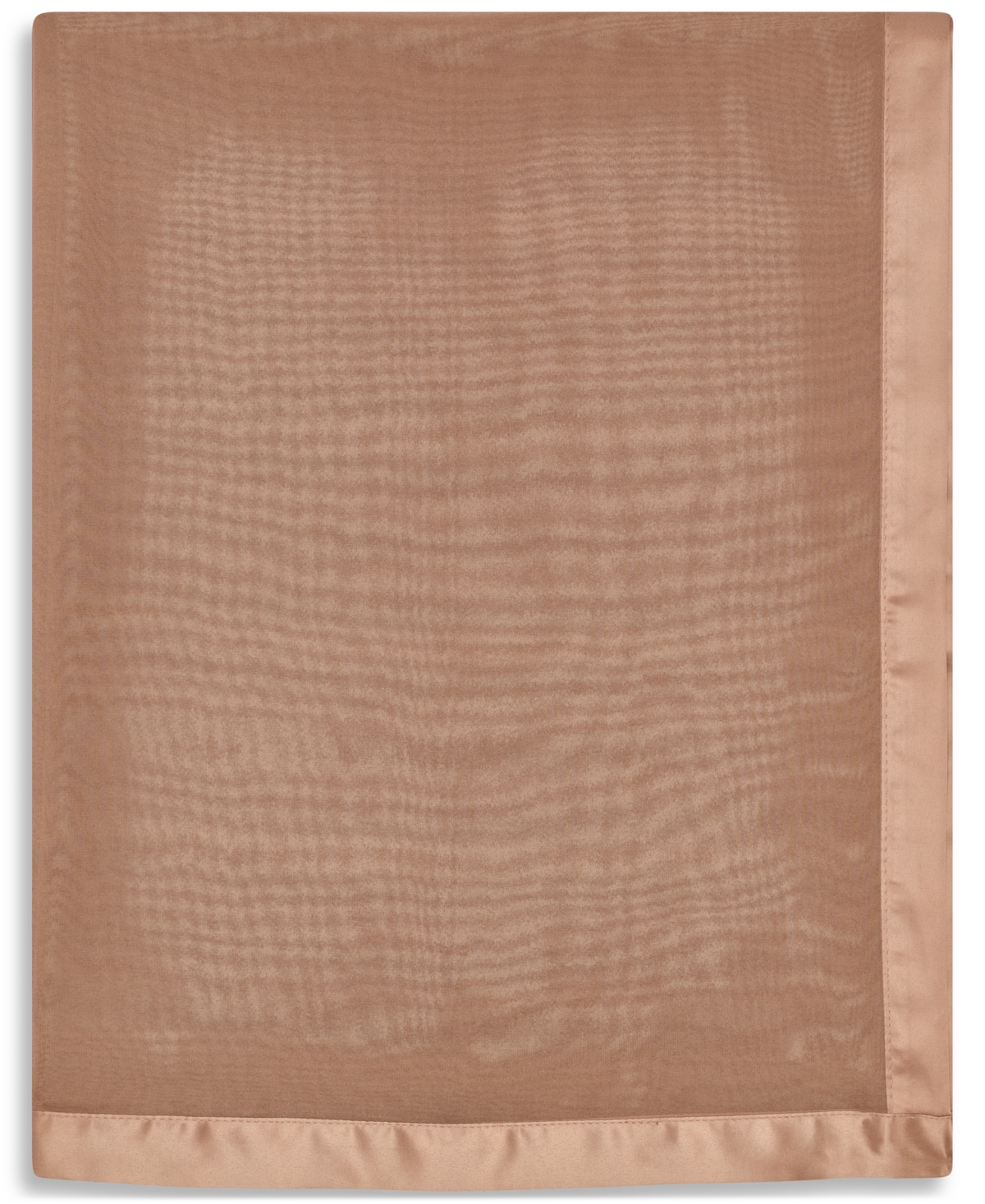 Calvin Klein Elegant Satin-trim Chiffon Evening Wrap In Brown