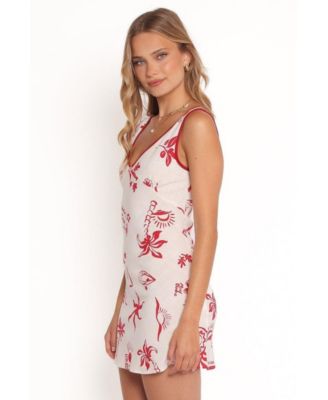 Women's Fleur Mini Dress - Red