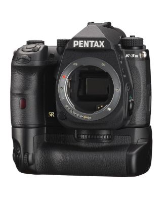 Battery Grip D-BG8 for Pentax K-3 III Flagship DSLR Dust-Proof and Weather Resistant Construction with Capacity to Hold Additional