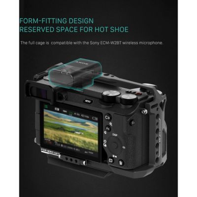 Full Camera Cage Lightweight Kit for Sony a6700, Titanium Gray