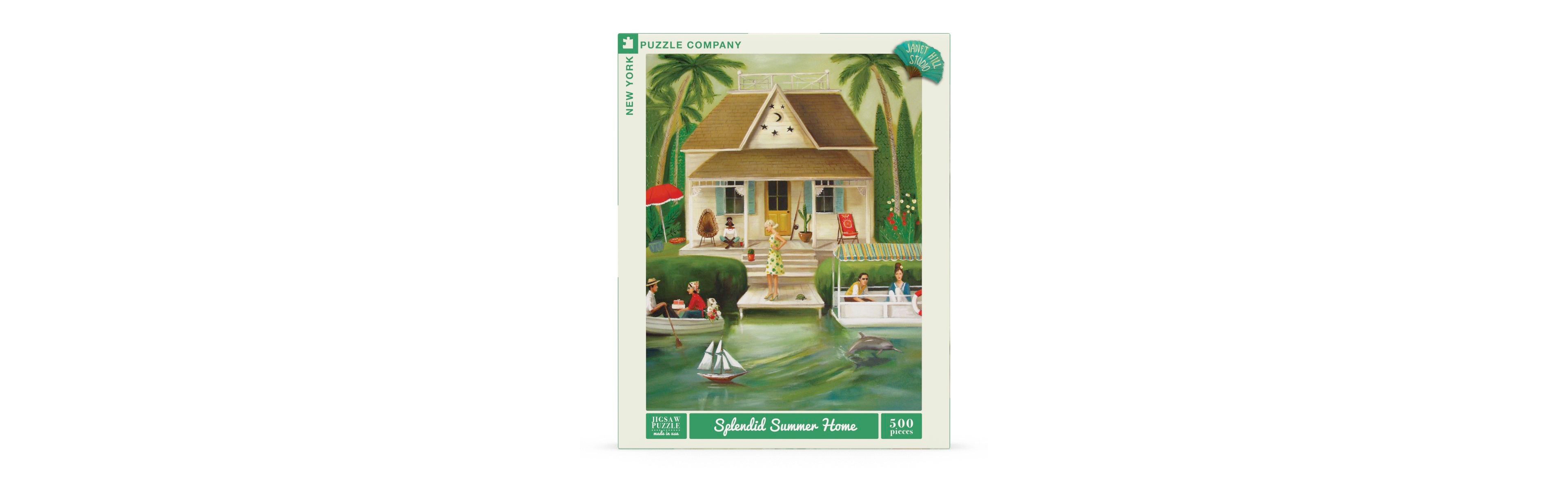 New York Puzzle Company Splendid Summer Home 500 Piece Puzzle