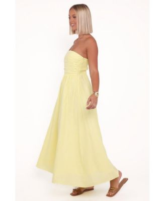 Women's Kayt Strapless Dress - Butter Yellow