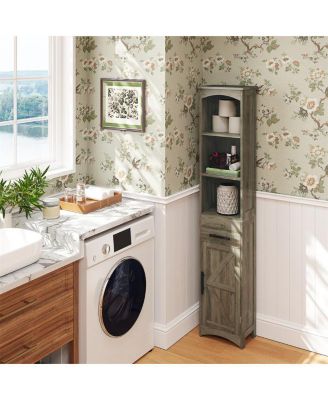 Bathroom Storage Cabinet for Towels and Essentials with Durable Design