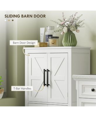 Bathroom Floor Cabinet with Ample Storage for Towels and Bathroom Essentials