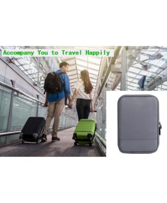 Double Layer Electronics Organizer Bag - Travel Cable Storage Case for USB Drives, SD Cards, Charging Cords & Mini Tablets