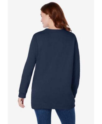 Plus Size Within Fleece Sweatshirt.