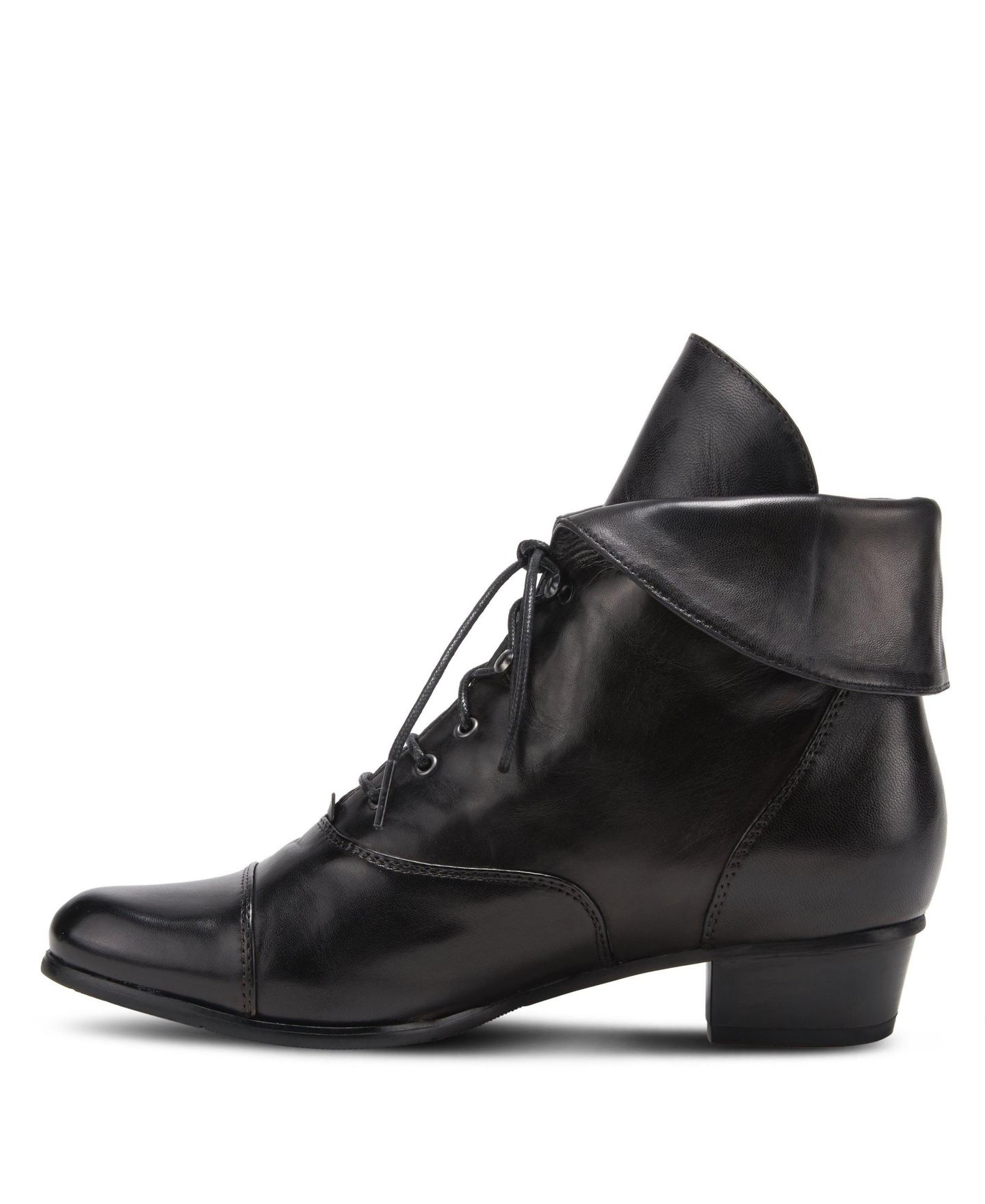 Женские ботинки Spring Step Galil Lace-Up Booties with Leather Upper, цвет: Чёрный — фото 3