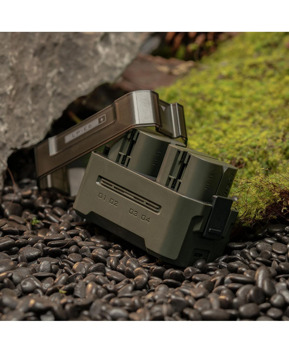 Tilta 4-Channel Portable Charging Station for Lp-E6 Battery, Green