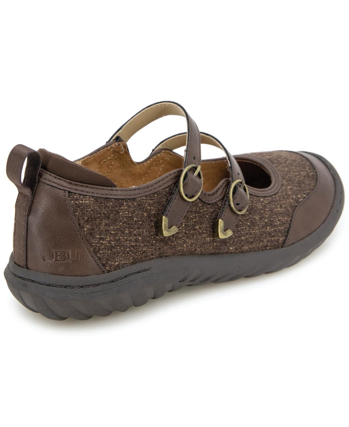 Jbu Women's Nina Slip On Mary-jane Flats In Brown