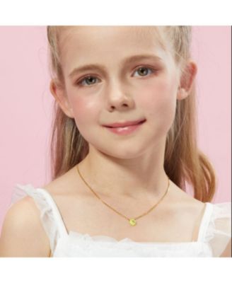 Petit Cupcake Necklace in Yellow