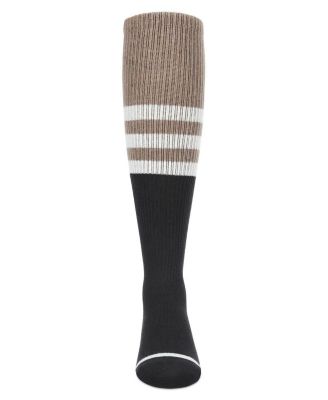 Big Girls Two-Tone Stripe Knee-High Socks