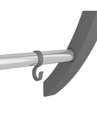 Towel Rack with Hooks Silver 22&amp;#x22;x6.3&amp;#x22;x28.3&amp;#x22; Aluminum