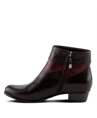 Mayvilla Colorblock Leather Bootie with Fold-Over Cuff and Removable Insole