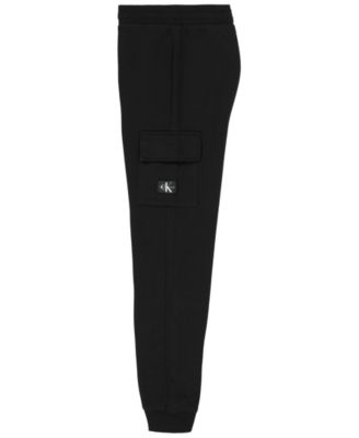 Boys' 8-20 Cargo Ribbed Waistband Fleece Joggers