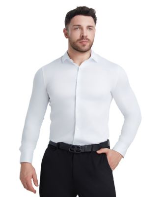 Solid Sateen Slim Fit Dress Shirt